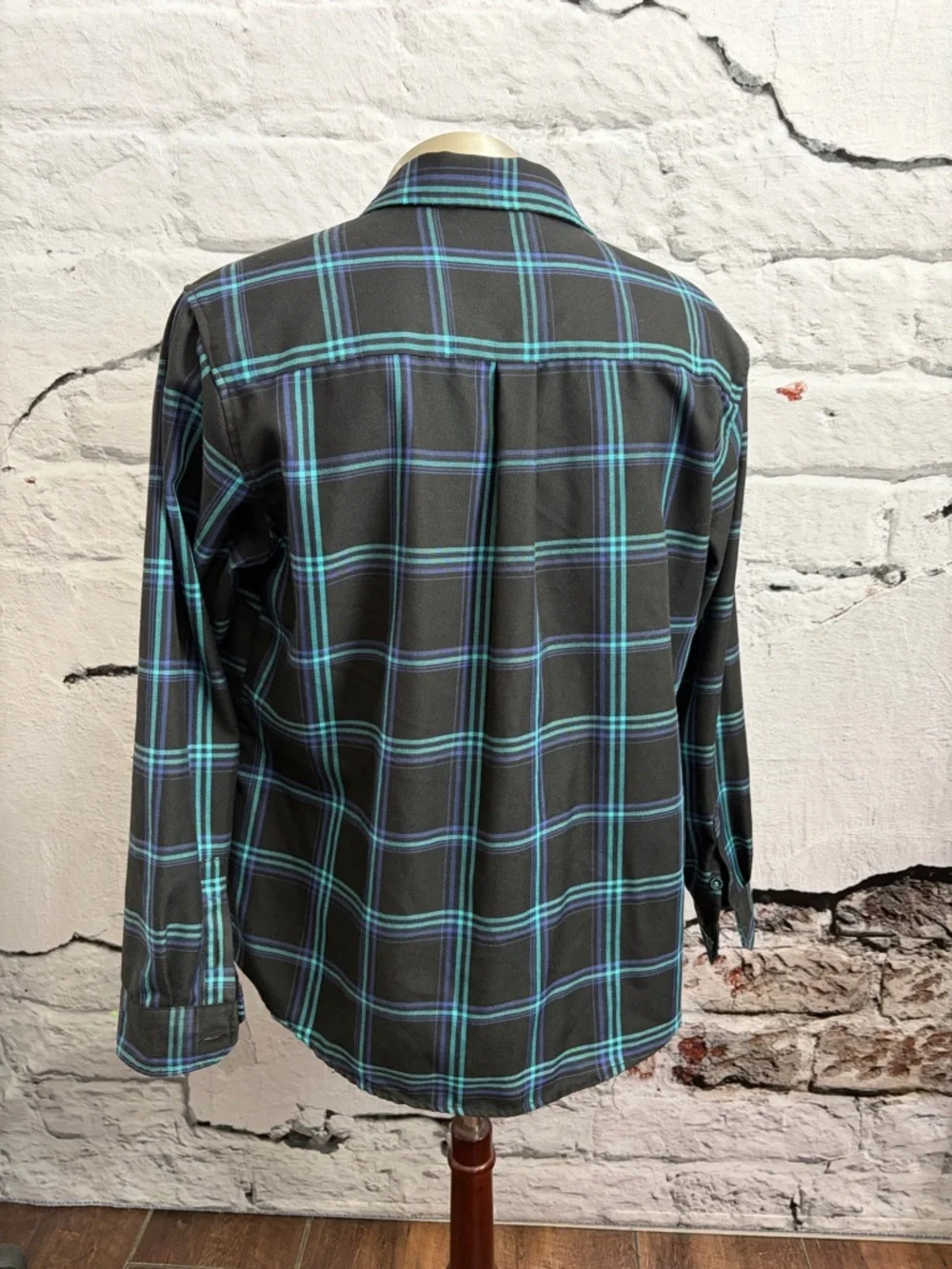 Dixxon‎ Flannel Shreddy Limited Edition Black Teal Navy D-Tech Work Outdooor